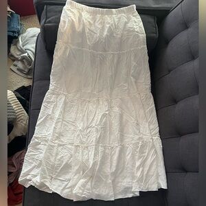Brandy Melville white maxi skirt